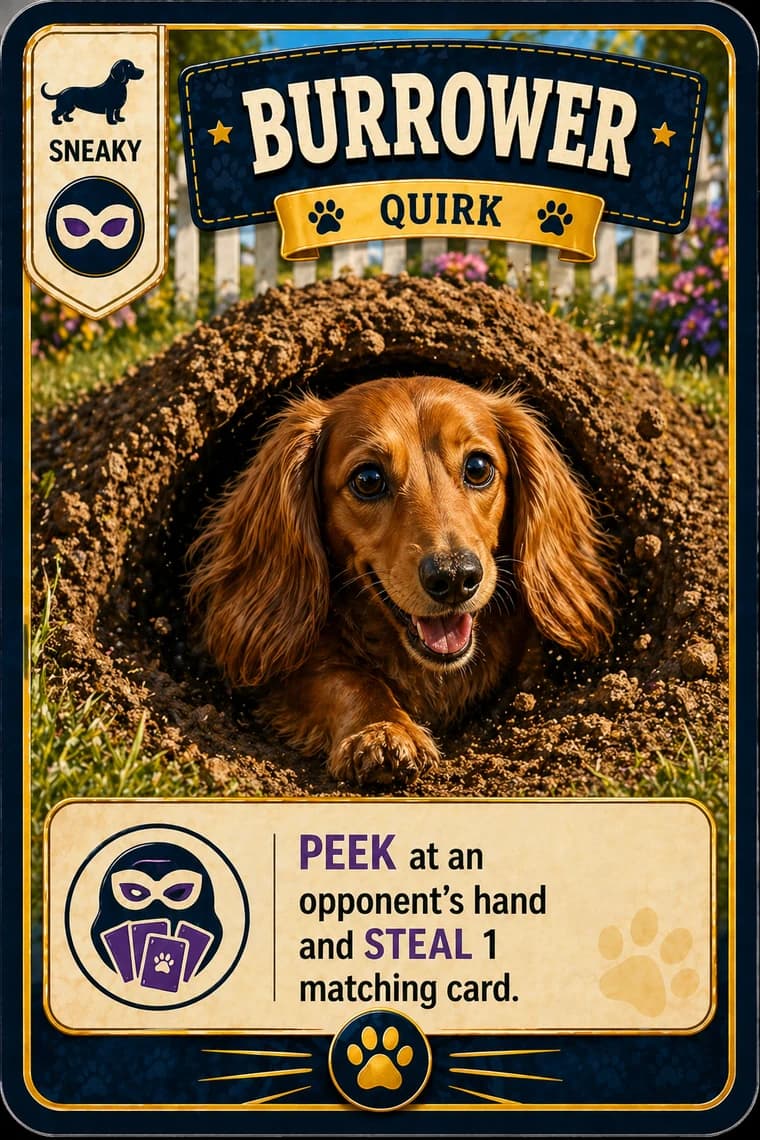 Burrower quirk card